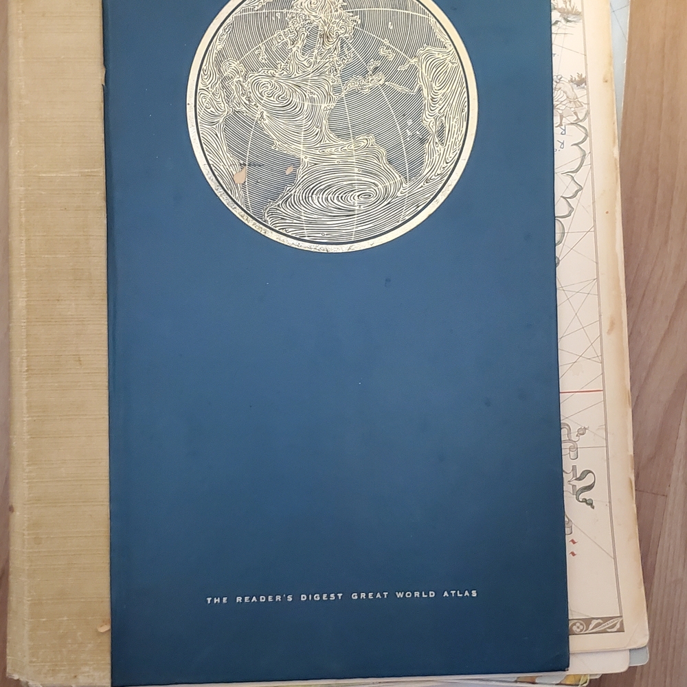 Reader's Digest Great World Atlas - Blue Cover